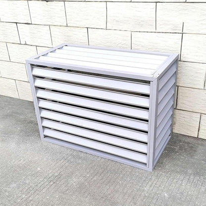 GENERIC Housse De Protection Robuste Et Résistante Aux Intempéries Pour Climatiseur Extérieur Avec Motif De Clôture D'intimité – Protection Antivol Et écran Décoratif Pour Climatiseurs Divisés