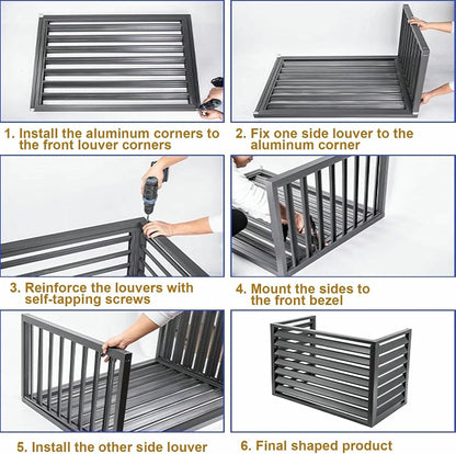  Couvercle De Climatiseur Extérieur En Aluminium, Boîte D'isolation De Pompe à Chaleur, Bloc De Protection De Climatiseur Extérieur, Couvercle De Seau Extérieur Pour Une Utilisation En Extérieur ( Colo