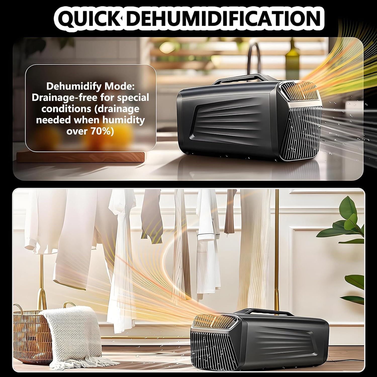  Climatiseur De Camping Portable Avec Humidificateur, Écran Tactile, Unité De Climatisation De 5200 Btu Pour Tente, Refroidissement Rapide Pour Camping-Cars, Fourgons Aménagés Et SUV Grey