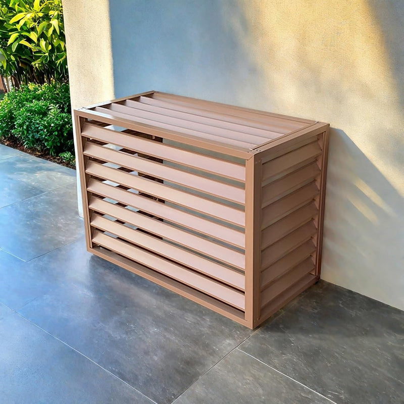 GENERIC Housse De Protection En Aluminium Pour Climatiseur - Résistant Aux Intempéries - Pour Extérieur - Pour Climatisation Et Protection Contre Le Condensateur - Assemblage Facile Pour Toutes Les Saisons