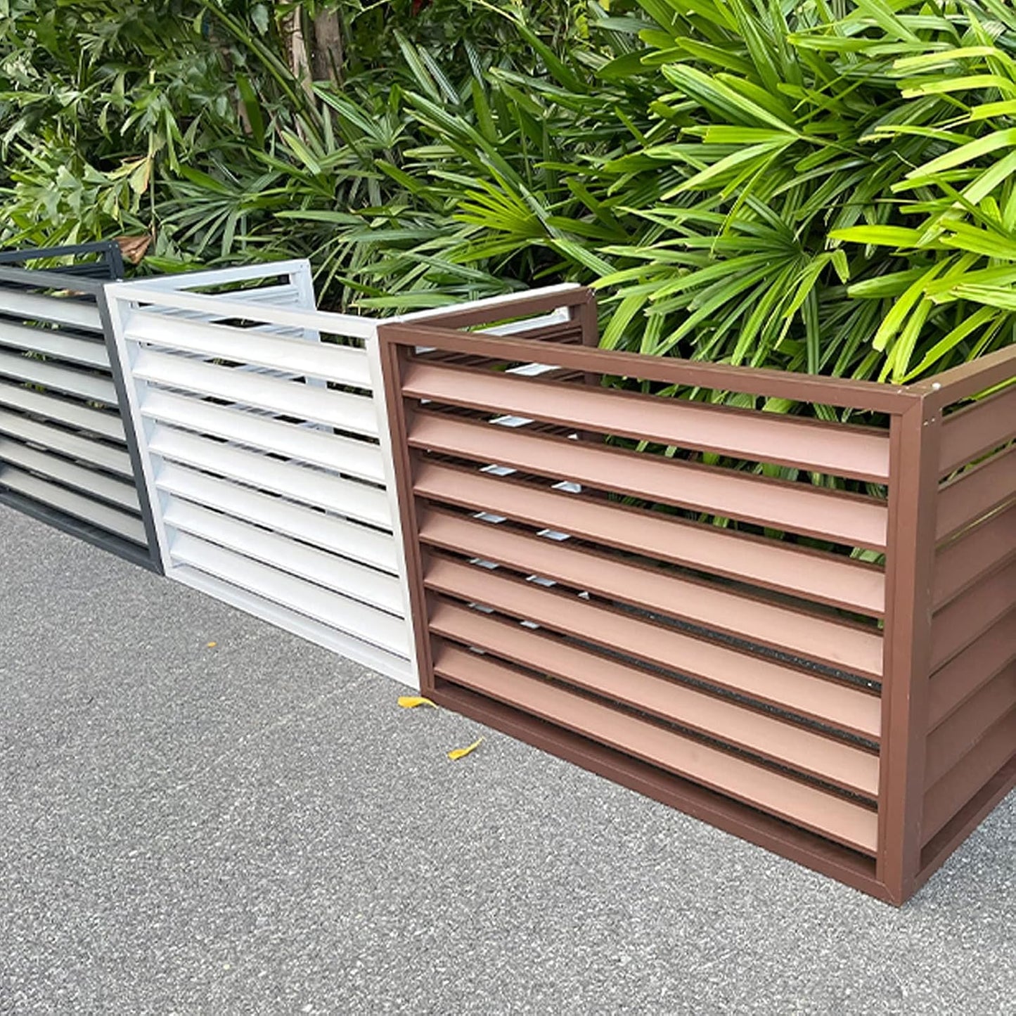 Housse De Climatiseur D'extérieur – Protection En Aluminium étanche à La Poussière Pour Mini Systèmes Divisés – Réduction Du Bruit – Utilisation Extérieure Résistante Aux Intempéries