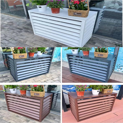 GENERIC Housse De Poubelle D'extérieur, Climatiseur Multifonction, Housse En Aluminium, Réduction Du Bruit, Installation Facile, Idéale Pour Une Utilisation Dans Le Jardin Et Le Balcon